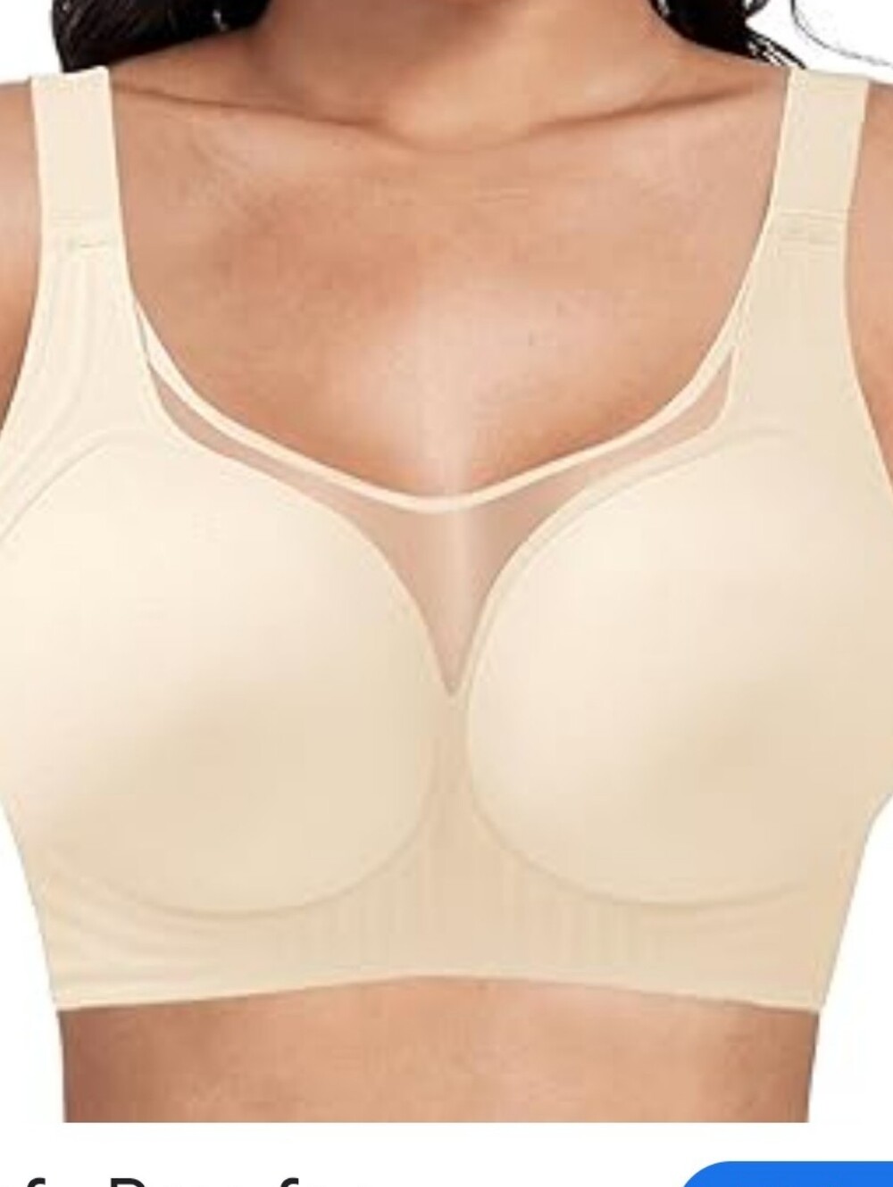 Brassiere beige stretchy new without tags adjustable straps soft no wires 3X
